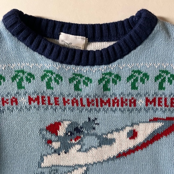 Stitch Christmas Sweater 4T~Kids Disney Christmas Sweater Melekalikimaka Hawaii - Picture 3 of 5
